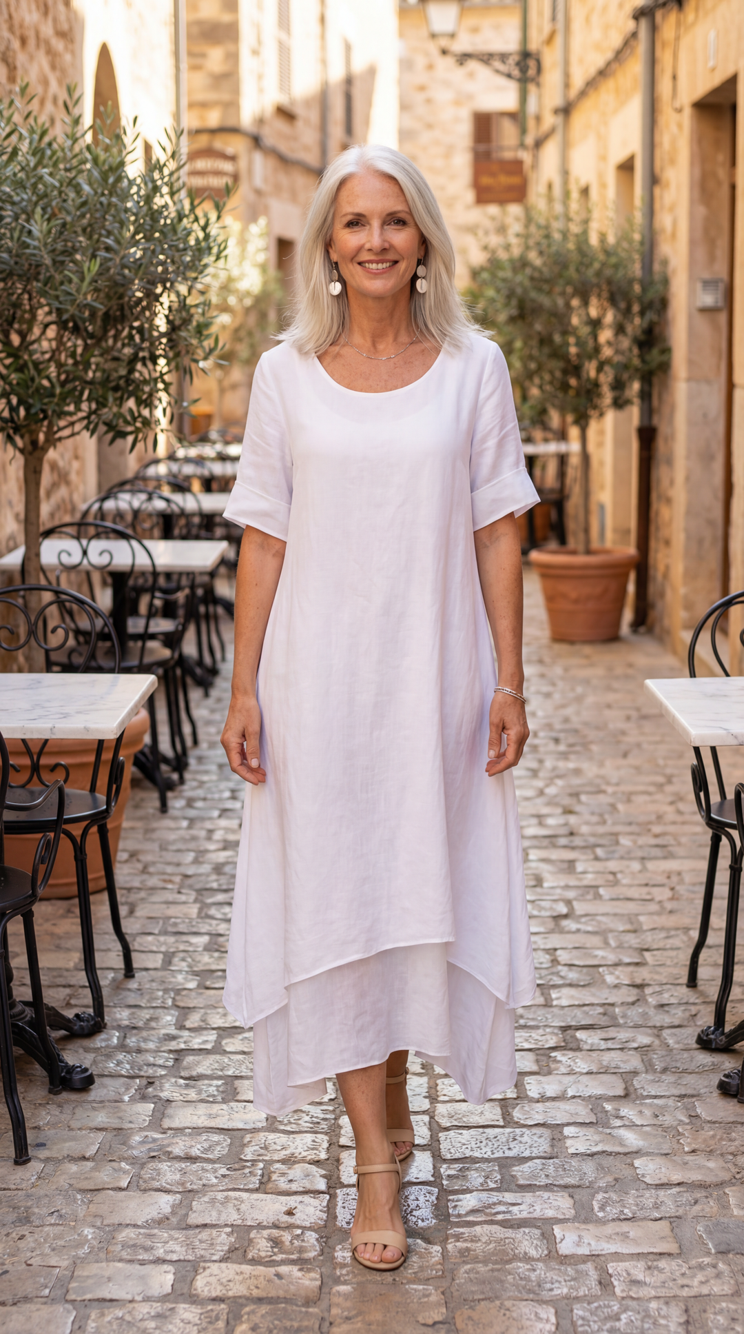 Layered Hem Relaxed Maxi Dress in Pink — VerolynBoutique