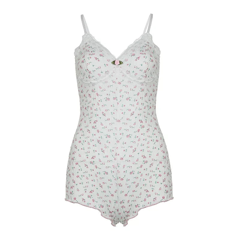 Verolyn - Floral Sleeveless Bodysuit