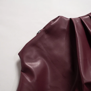 Verolyn - Faux Leather Top