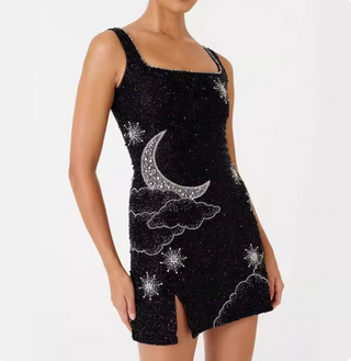 Verolyn - Sequin Split Mini Dress