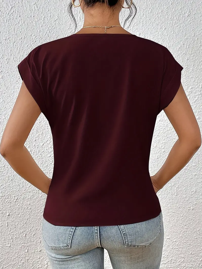 Verolyn - Classic V-Neck Top