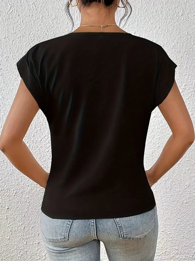 Verolyn - Classic V-Neck Top