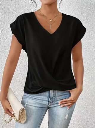 Verolyn - Classic V-Neck Top