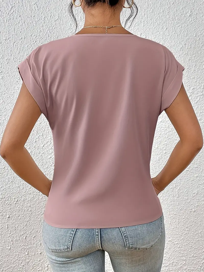 Verolyn - Classic V-Neck Top