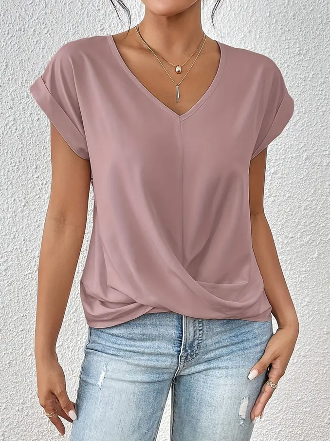 Verolyn - Classic V-Neck Top
