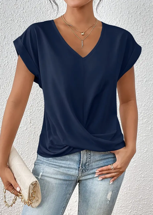 Verolyn - Classic V-Neck Top