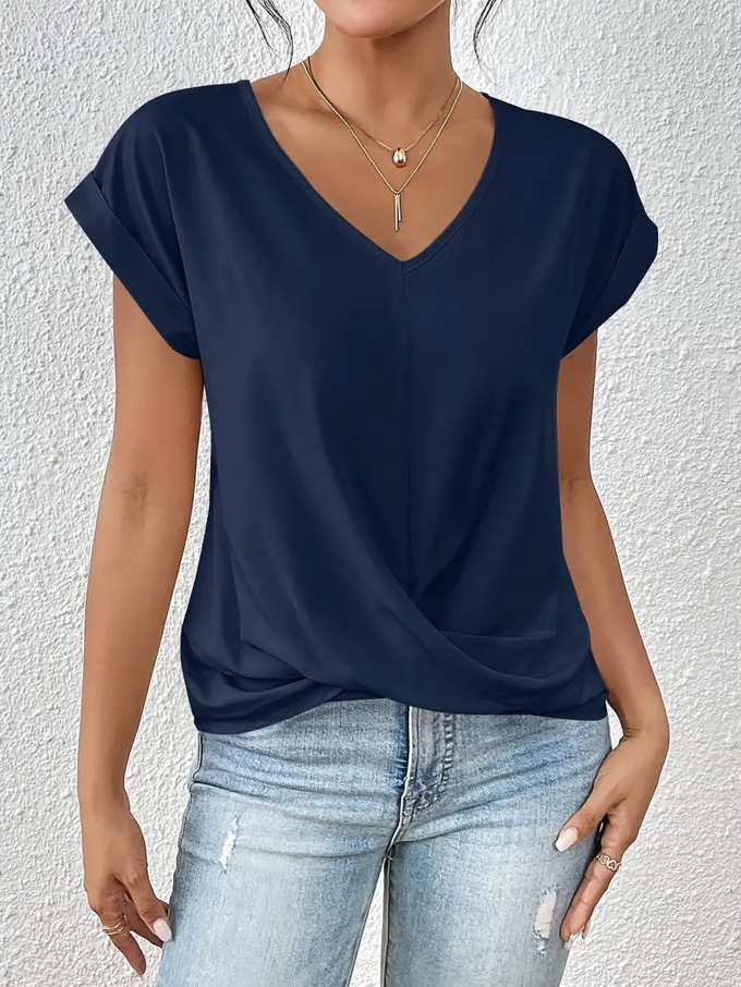 Verolyn - Classic V-Neck Top