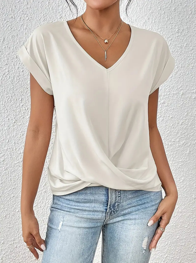 Verolyn - Classic V-Neck Top