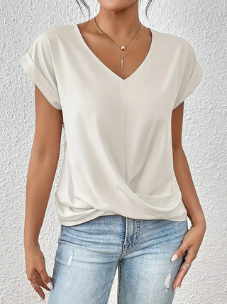 Verolyn - Classic V-Neck Top