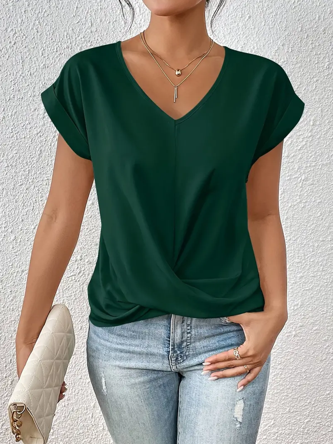 Verolyn - Classic V-Neck Top