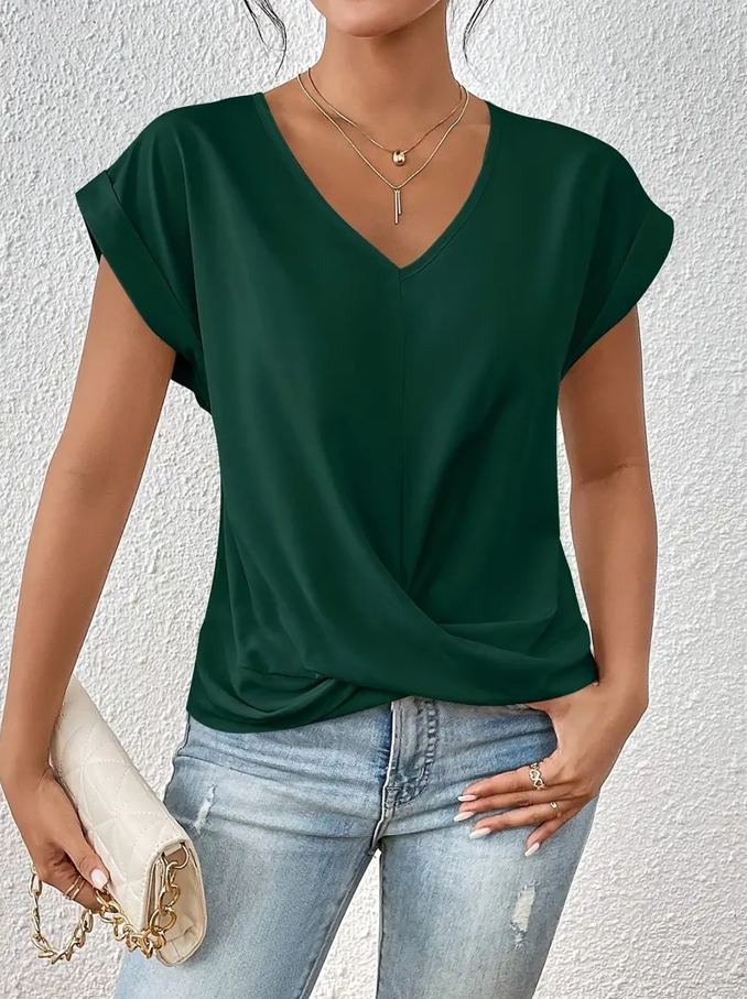 Verolyn - Classic V-Neck Top