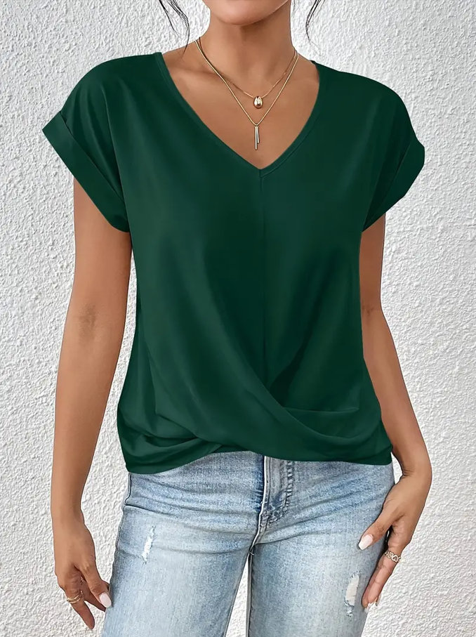 Verolyn - Classic V-Neck Top