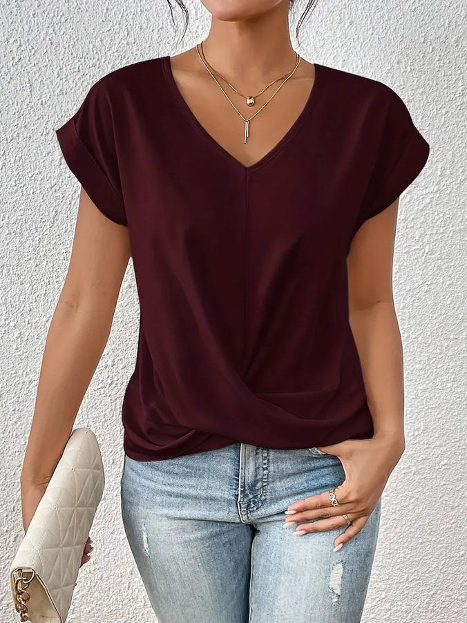 Verolyn - Classic V-Neck Top