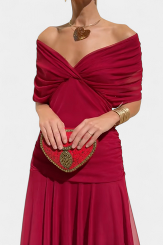 Verolyn - Flowing Floral V-Neck Dress