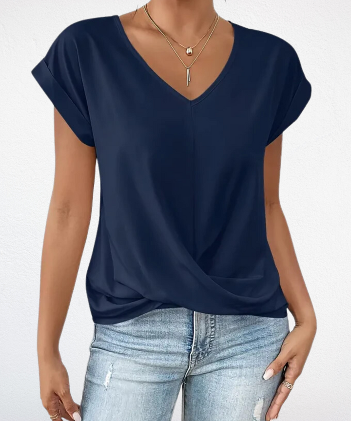 Verolyn - Classic V-Neck Top