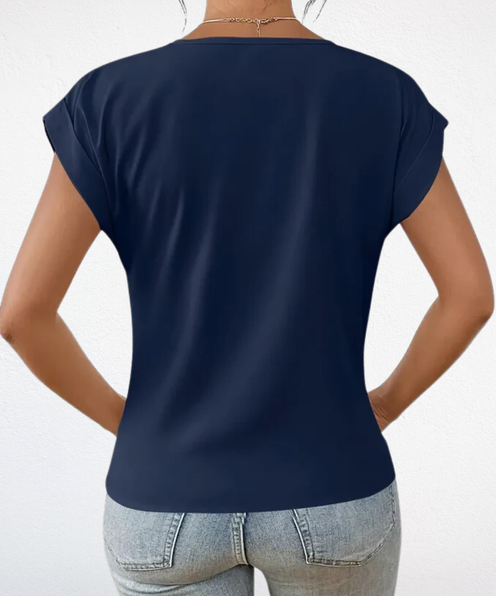 Verolyn - Classic V-Neck Top
