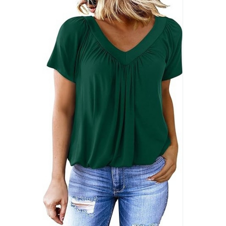 Verolyn - Relaxed V-Neck Top