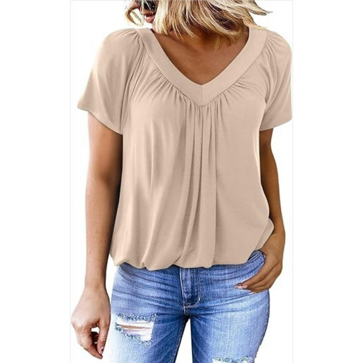 Verolyn - Relaxed V-Neck Top
