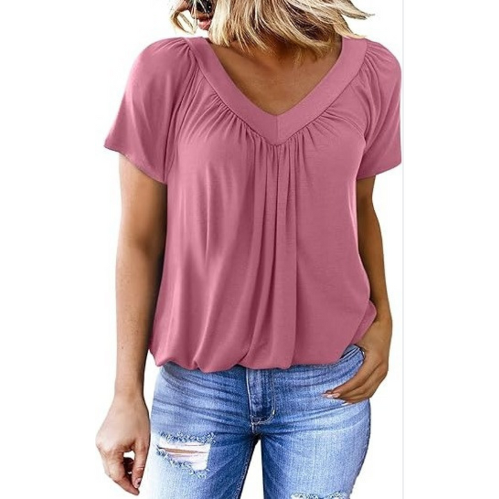 Verolyn - Relaxed V-Neck Top