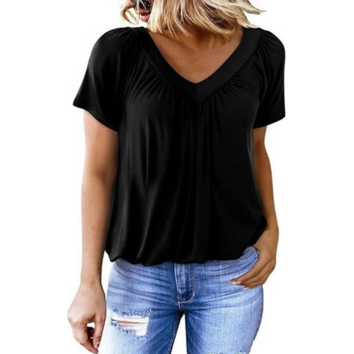 Verolyn - Relaxed V-Neck Top
