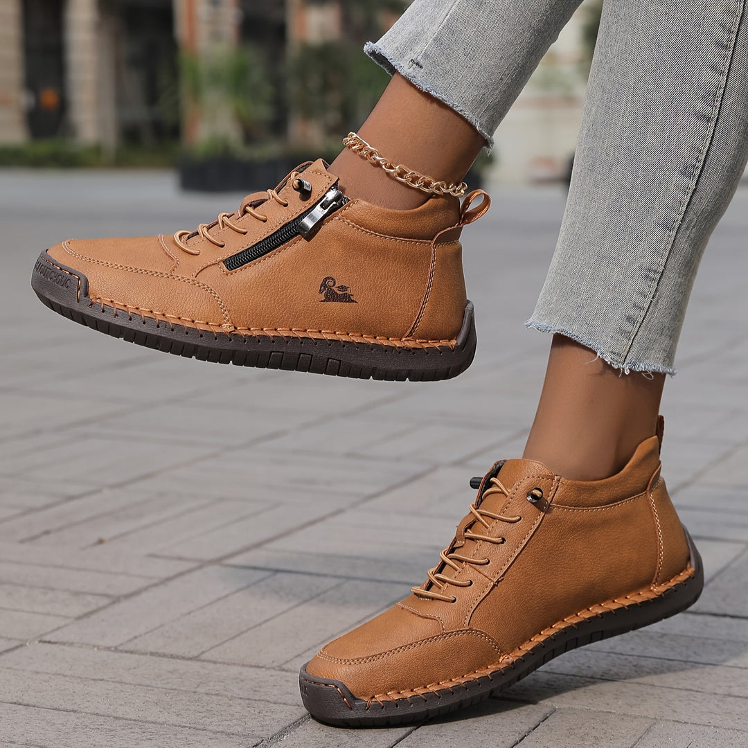 Wide-Toe Comfort Sneakers in Green — VerolynBoutique