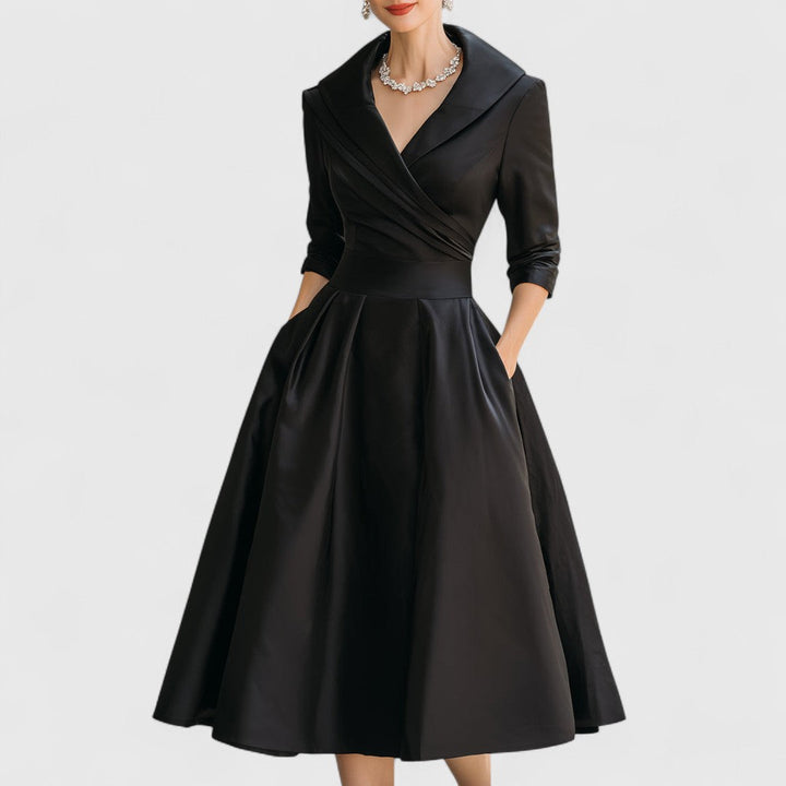 Verolyn - Wrap V-Neck Midi Dress