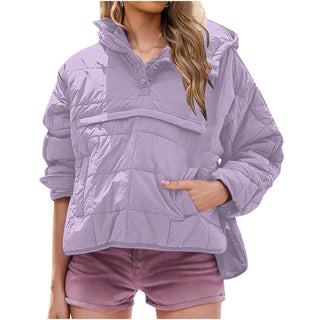 Verolyn - Oversized Hooded Pullover Jacket