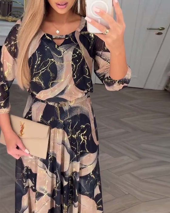 Verolyn - Floral Chiffon Dress