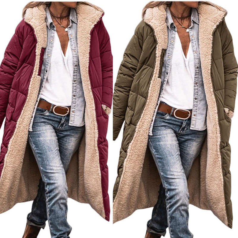 Verolyn reversible sherpa hooded coat – view 9