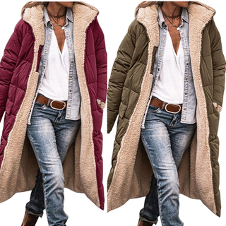 Verolyn reversible sherpa hooded coat – view 9