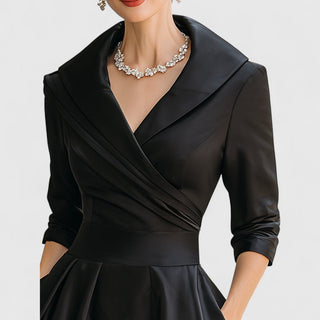 Verolyn - Wrap V-Neck Midi Dress