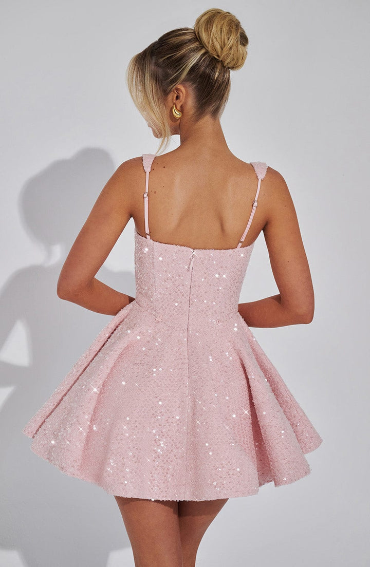 Verolyn - Sparkle Bow Mini Dress
