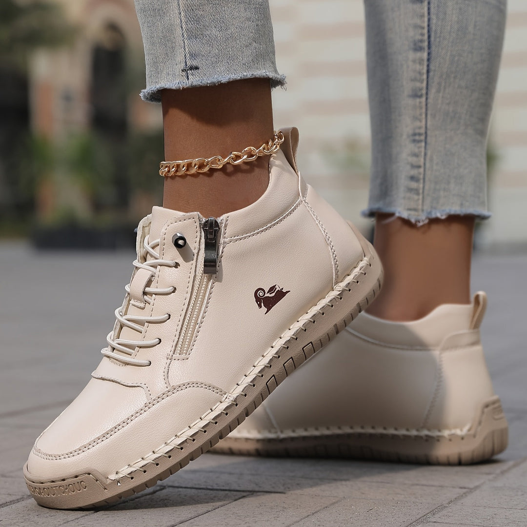 Wide-Toe Comfort Sneakers in Green — VerolynBoutique