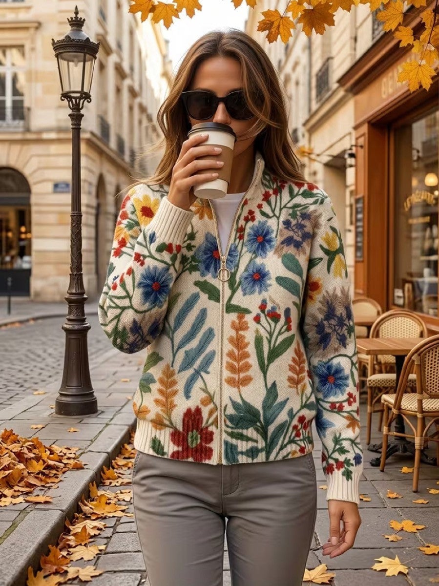 Verolyn botanical garden zip cardigan – view 12