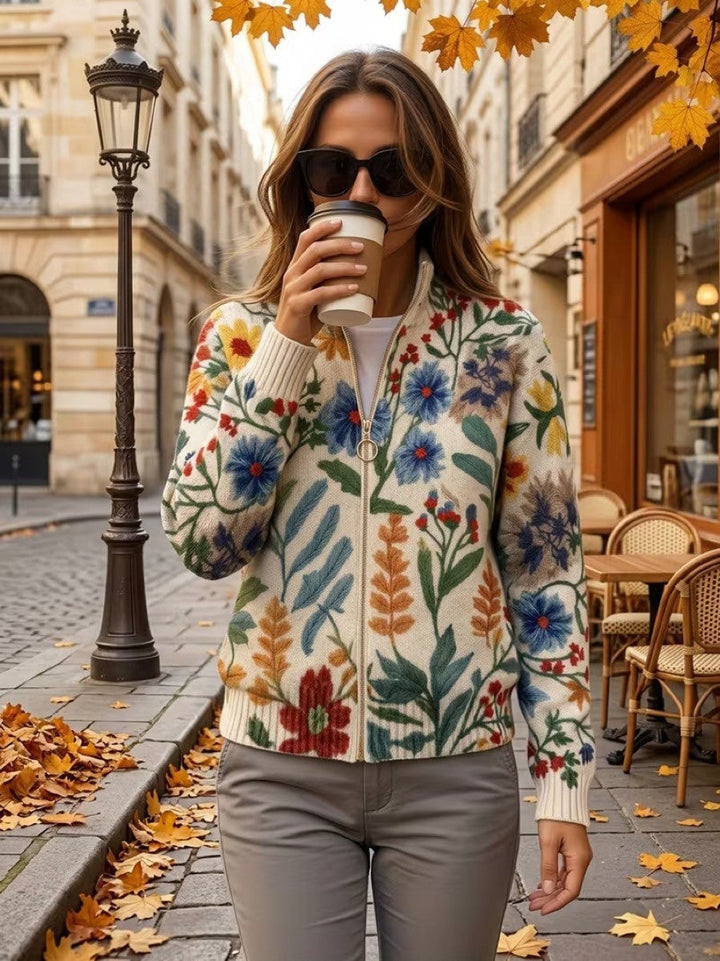 Verolyn botanical garden zip cardigan – view 12