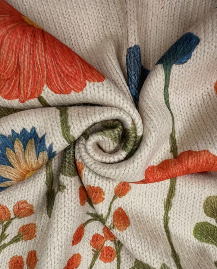 Verolyn wildflower meadow zip cardigan – view 6