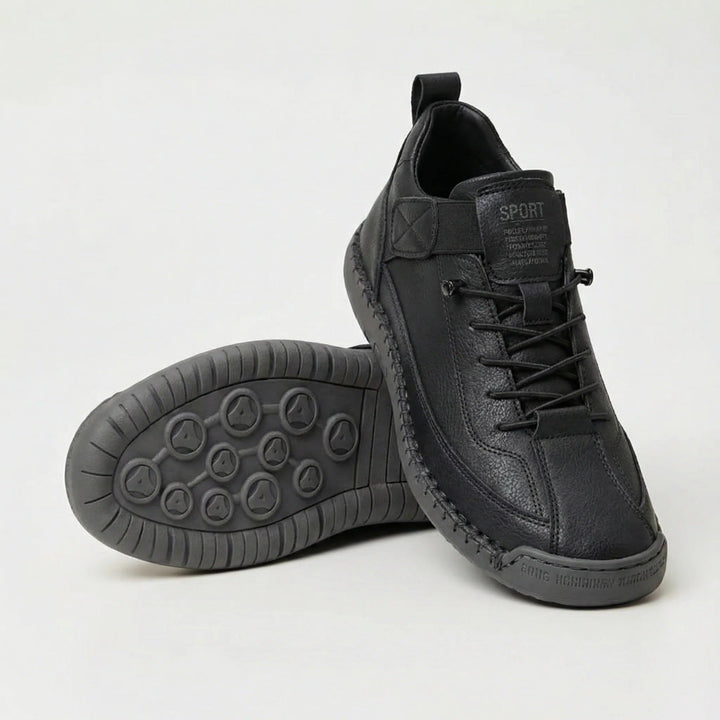 Wide Fit Slip On Sneakers in Black — VerolynBoutique