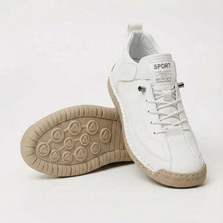 Wide Fit Slip On Sneakers in White — VerolynBoutique
