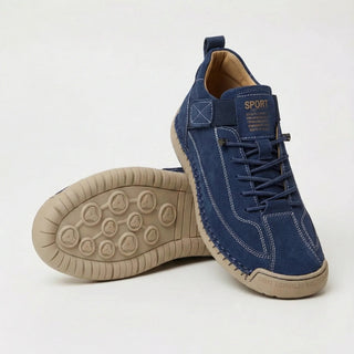 Wide Fit Slip On Sneakers in Navy — VerolynBoutique