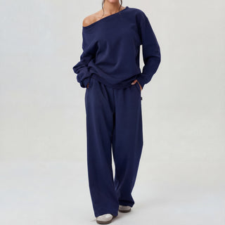 Verolyn - One-Shoulder Two-Piece Set