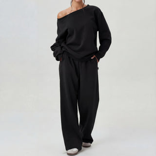 Verolyn - One-Shoulder Two-Piece Set