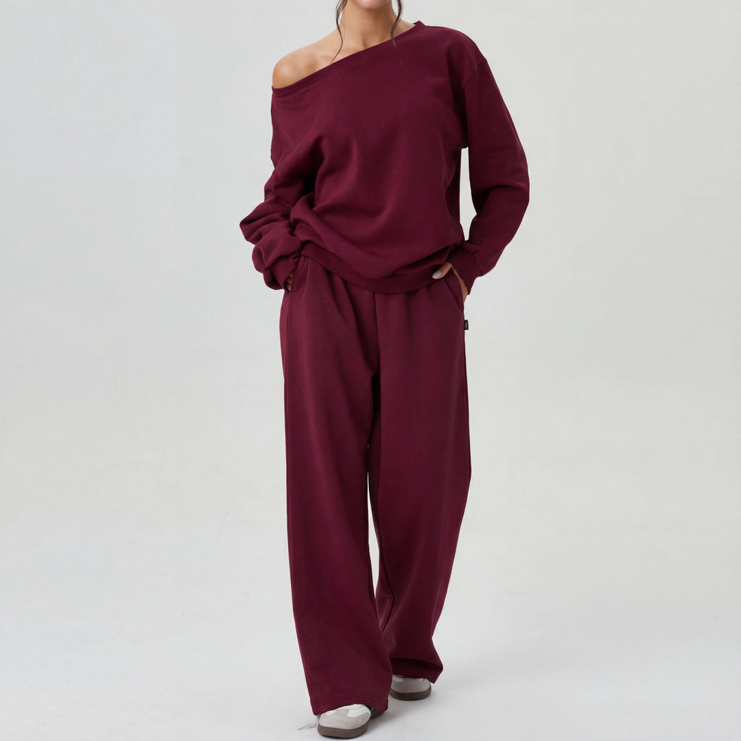 Verolyn - One-Shoulder Two-Piece Set