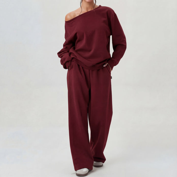 Verolyn - One-Shoulder Two-Piece Set