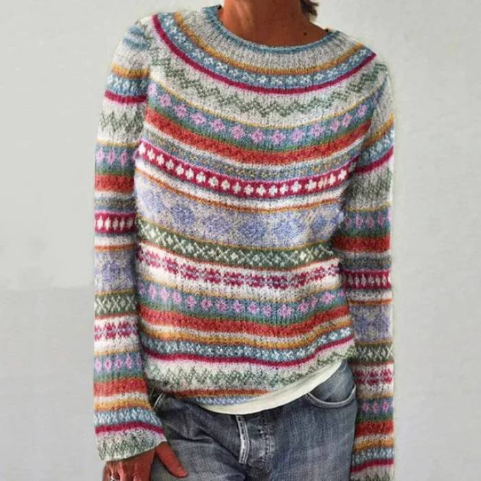Verolyn multicolour fair isle knit jumper