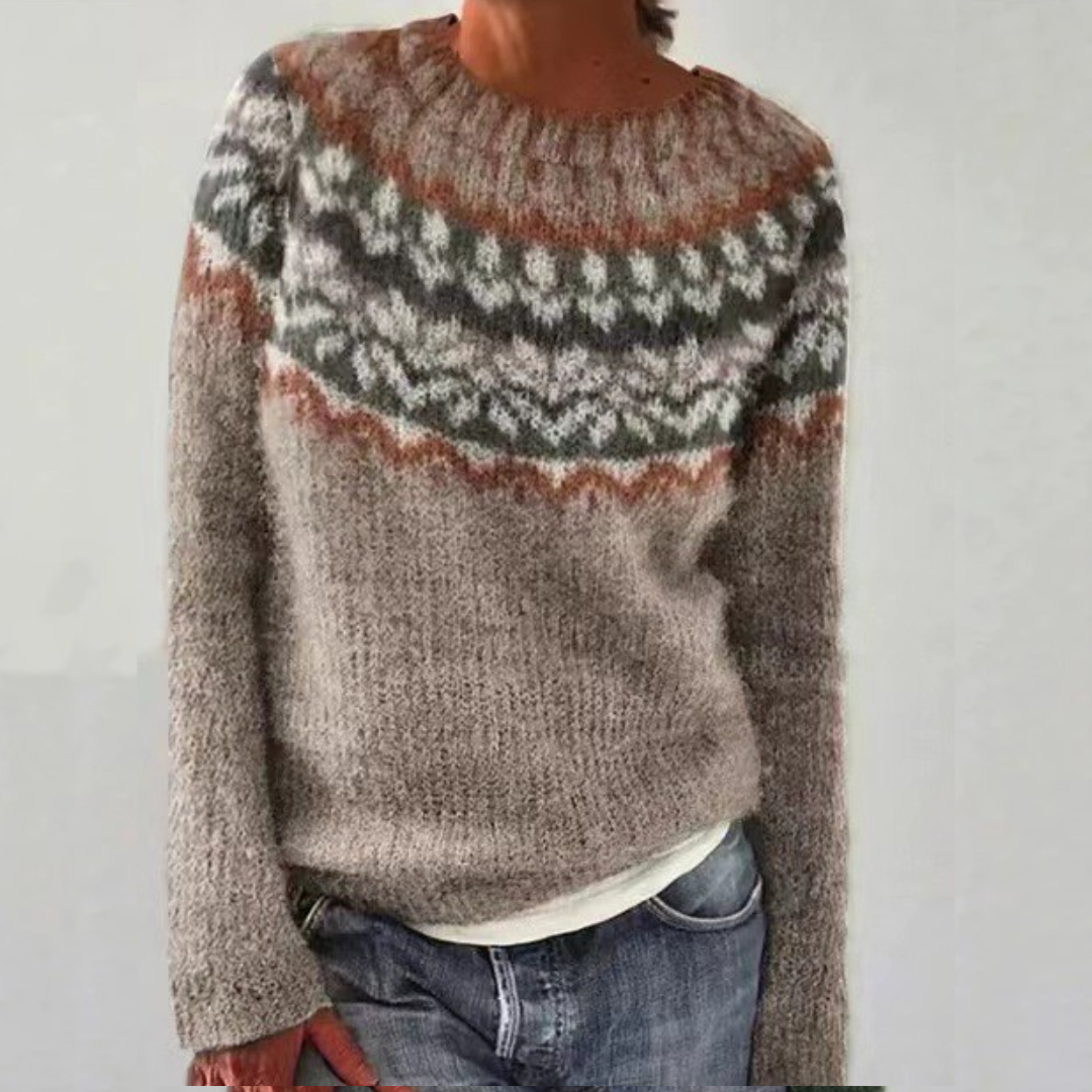 Verolyn mushroom nordic yoke jumper