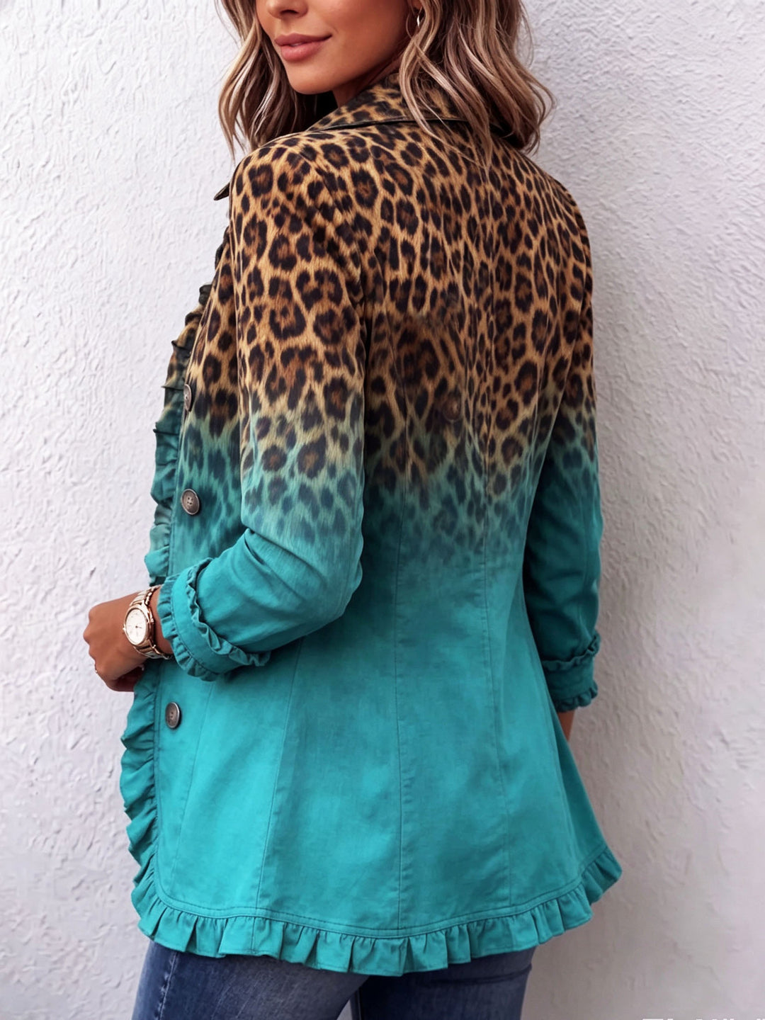 Verolyn ombré leopard blazer – view 2