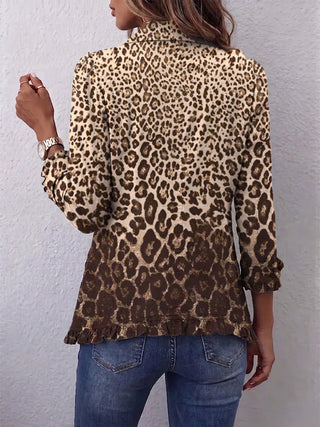 Verolyn multicolour leopard ruffle jacket – view 2