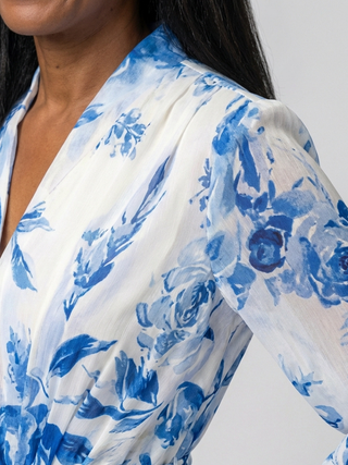 Verolyn - Bold Floral Wrap Maxi Dress