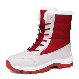 Verolyn waterproof insulated snow boots in red