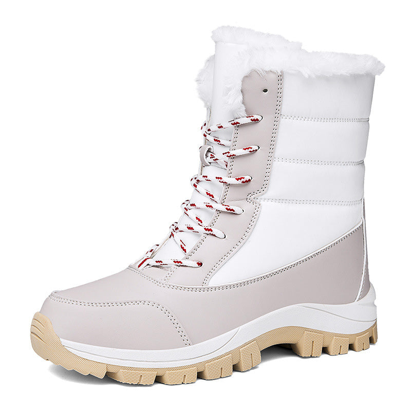 Verolyn waterproof insulated snow boots in white